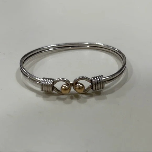 Tiffany & Co. Silver Hook and Coil Bracelet - Sterling silver and 18k gold